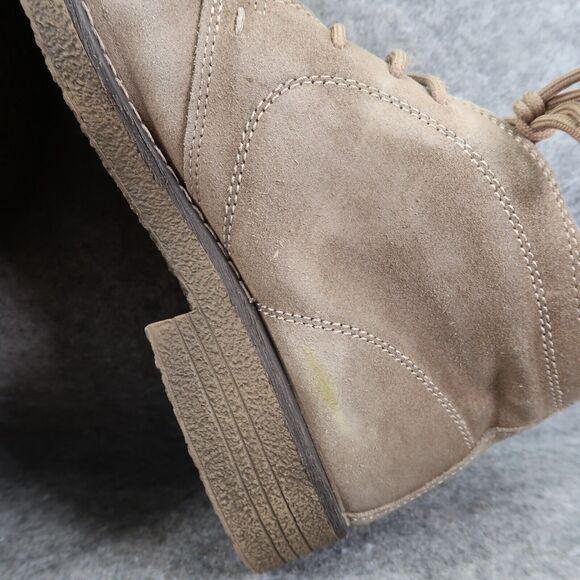 Calibrate Shoes Mens 9 Chukka Boots Leather Classic Lace Up Mid Lifestyle Brown